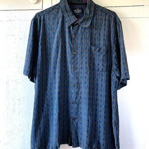Nat Nast Men's Short Sleeve Button Down Silk Shirt Luxury Original XL